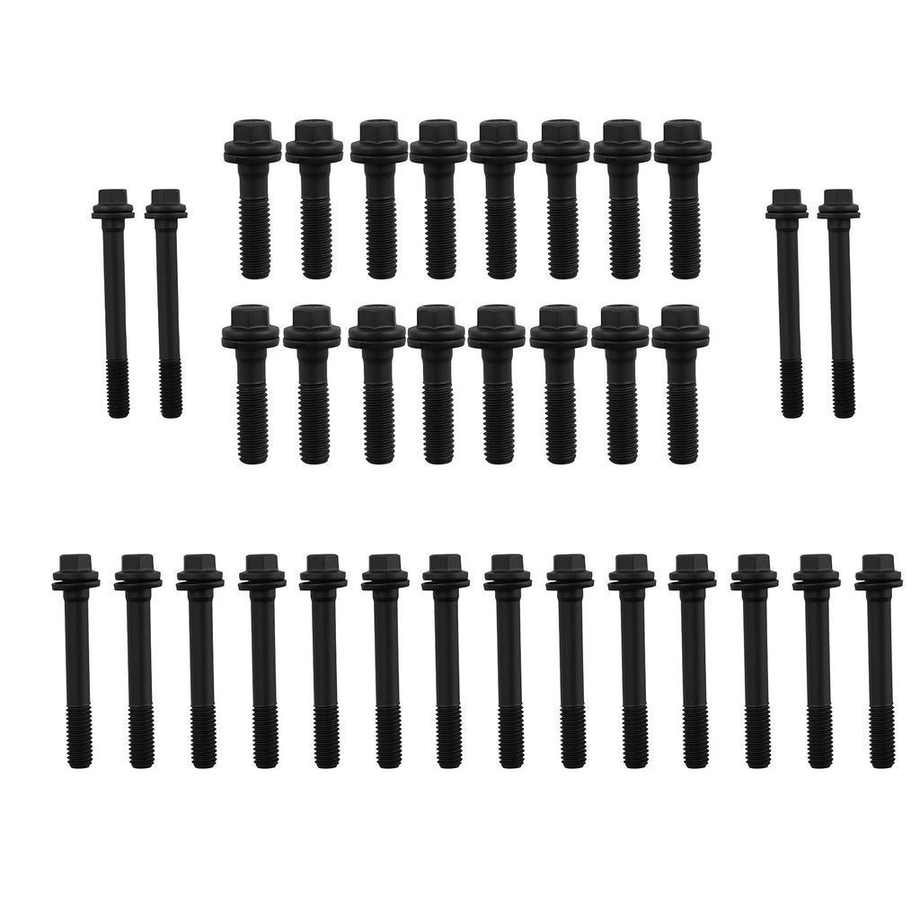 34pc Head Bolt Set for Chevy SBC 350/283/302/305/307/327/383/400 (1960–2002)