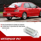 2X LED License Plate Lights for Mitsubishi Lancer Evo X (2001–2017)