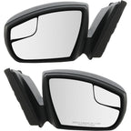 Power Mirrors for Ford Focus (2015–2019) Driver and Passenger Side Textured Black