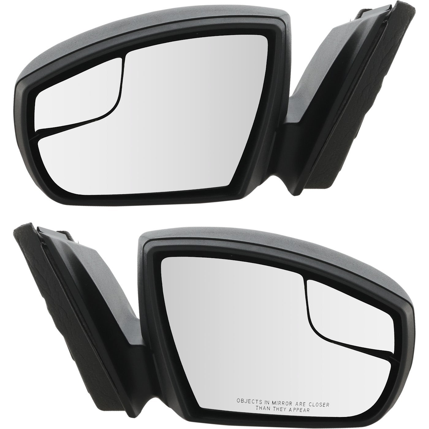 Power Mirrors for Ford Focus (2015–2019) Driver and Passenger Side Textured Black