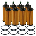 Set of 8 Wix WL10010 Engine Oil Filter Kit for (Metal Free)