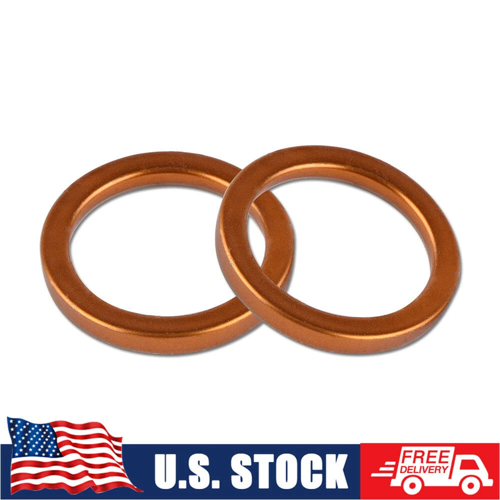 2X Muffler Gaskets for Honda VFR800 XR650L XR600R XL600R (1985–2015)