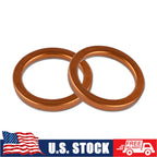 2X Muffler Gaskets for Honda VFR800 XR650L XR600R XL600R (1985–2015)