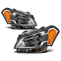 Headlight Lamp Assembly for Kia Soul (2010–2011) Black Housing Amber Corner