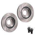 Set of 2 Front Brake Rotors for Hyundai Elantra (2011–2020) Veloster (2012–2021)