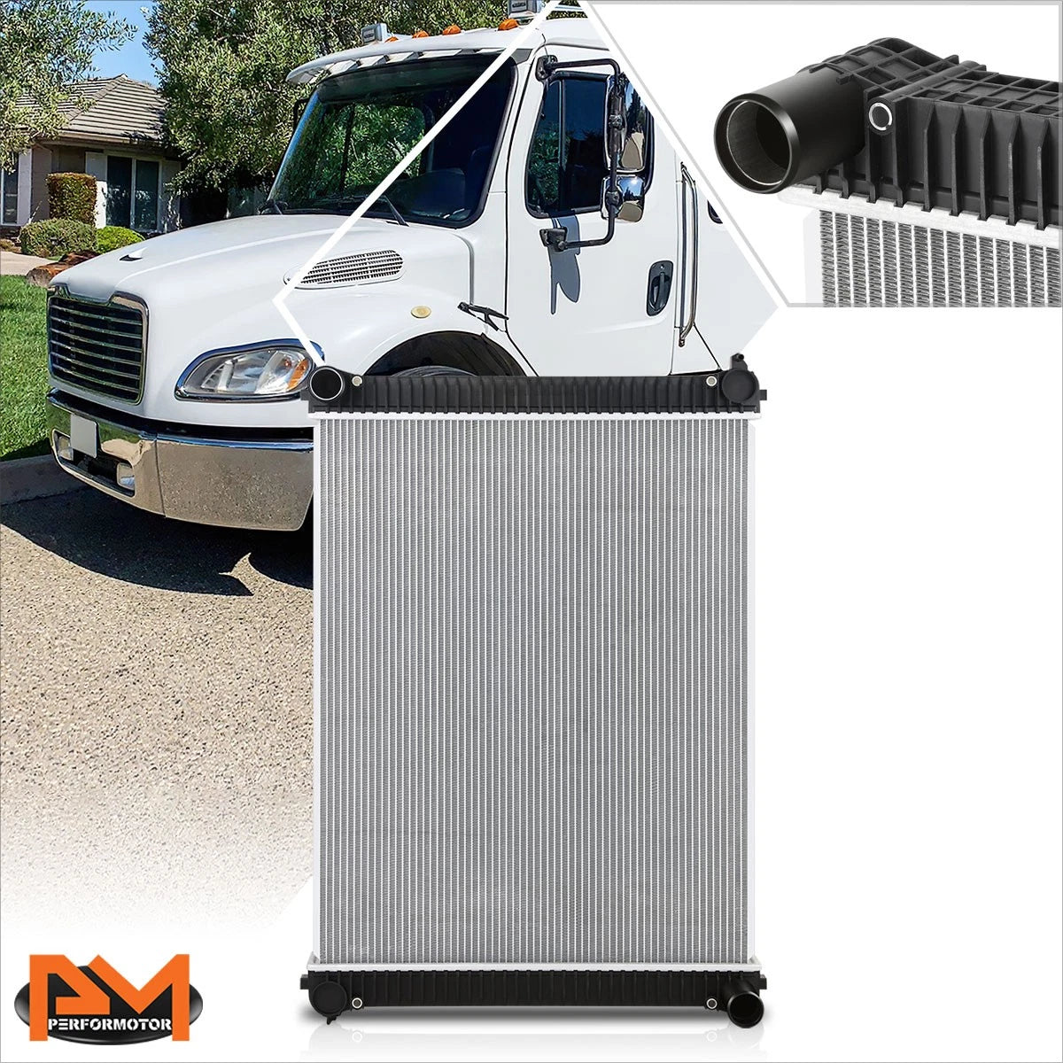 2-Row Aluminum Cooling Radiator for Sterling Truck Acterra 5500 6500 7500 (2005–2007)