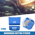 2X Handbrake Button Sticker for Honda HRV (2016–2020) Blue