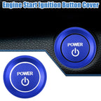 Engine Start Stop Ignition Button Decal for Honda Accord (2018–2022) Aluminum Blue