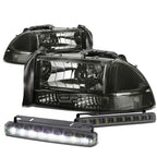 LED Fog Light Set with Smoked Headlight, Clear Corner for Dakota/Durango (1997–2004)