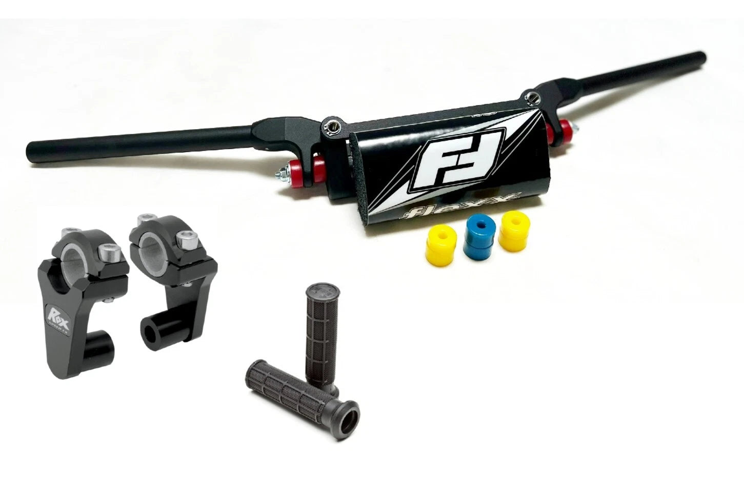 Fasst Flexx 15" Low Handlebars for Honda TRX 250R (All Years) - Black, 2" Riser