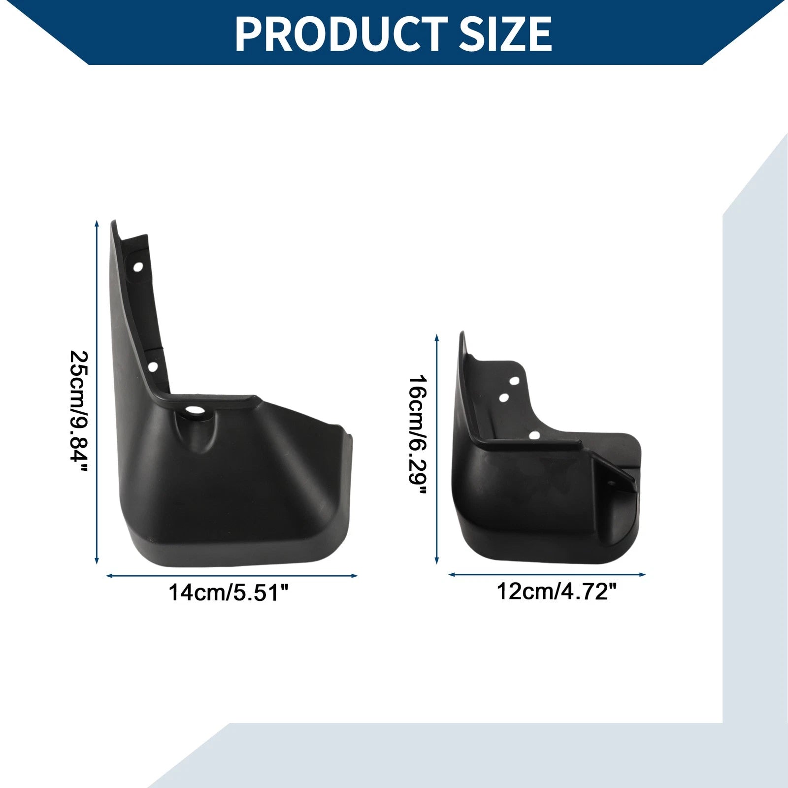 Set of 4 Mud Flaps Splash Guards for Toyota EZ (2011–2015)