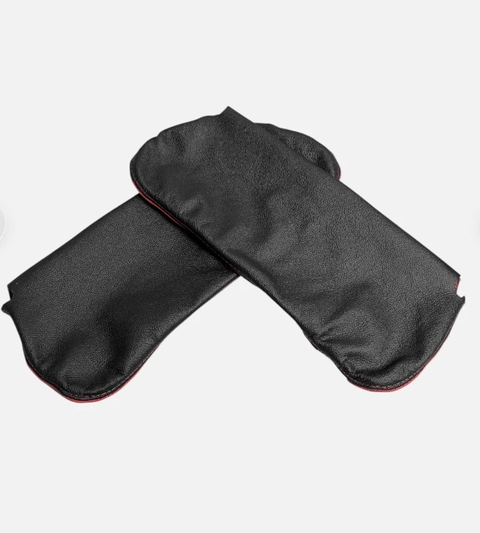Leather Synthetic Sunvisor Covers for Corvette C5 (1997–2004) - Black