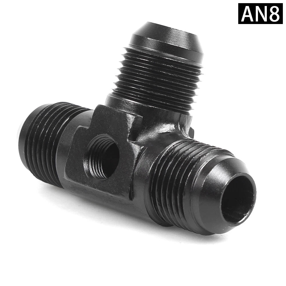 3-Way Tee Hose Fitting Adapter for AN6/8/10/12 Male
