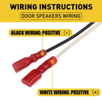 2X Car Door Speaker Wire Harness Connector Adapter for Jeep Dodge Chrysler
