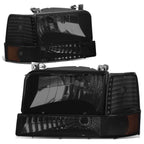Set of 6 Headlight, Bumper Lamp, Side Marker for Ford F150/F250/F350 (1992–1996)