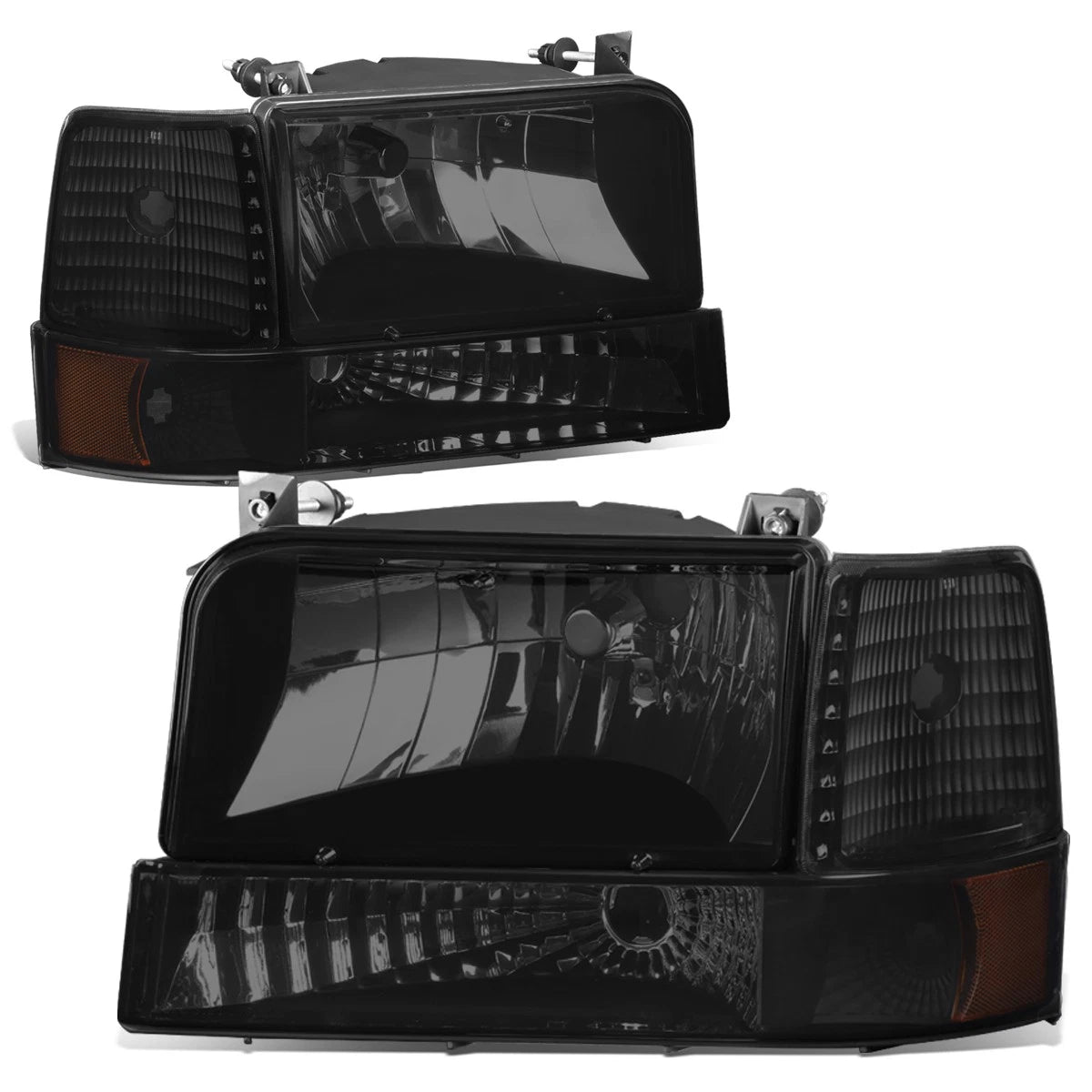 Set of 6 Headlight, Bumper Lamp, Side Marker for Ford F150/F250/F350 (1992–1996)