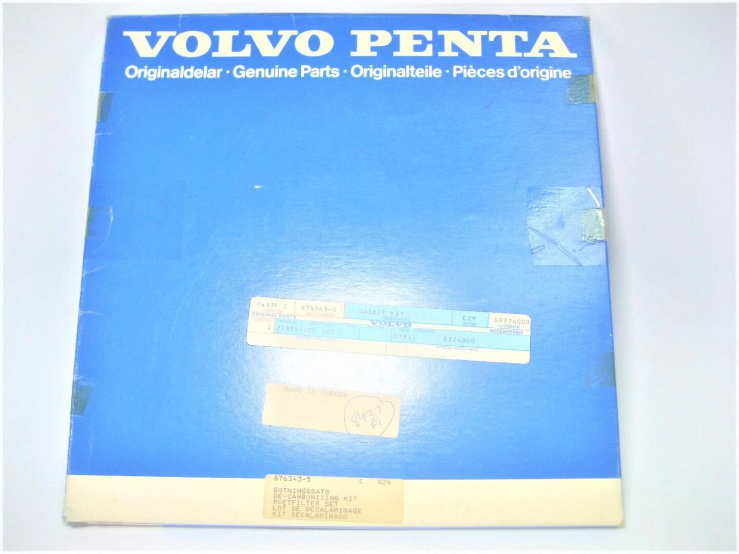 Gasket Kit for Volvo Penta Marine Diesel Engine Sterndrive (876343)