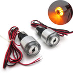 7/8" Motorcycle Grip Bar End Amber LED Turn Signal Light