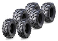 Set of 6 WANDA ATV UTV Tires 25x10-12 Front & 25x11-10 Rear Super Lug Mud