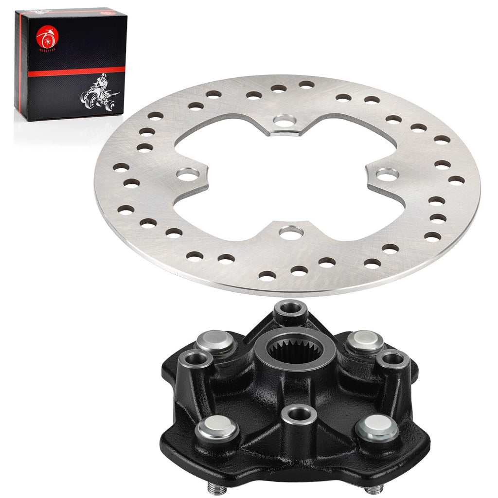 Front Wheel Hub & Brake Disc Rotor for Honda Foreman Rubicon 500 TRX520 (2020–2024)