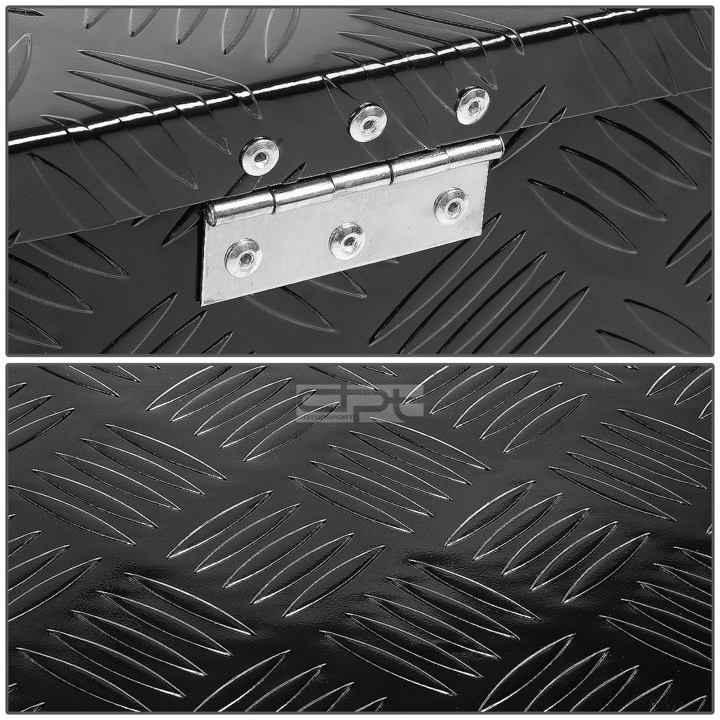 Aluminum Black Pickup Trunk Bed Tool Box for Trailer Storage (39" X13" X10")