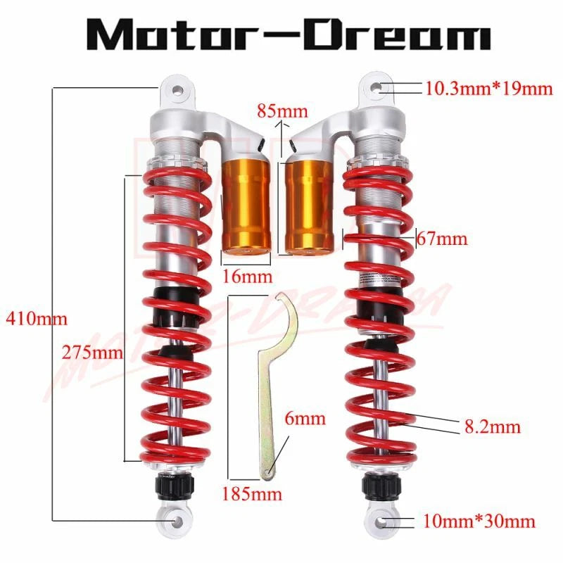Air Front Shocks Absorbers for Suzuki Quadsport LTZ400 Z400 (2003–2014)