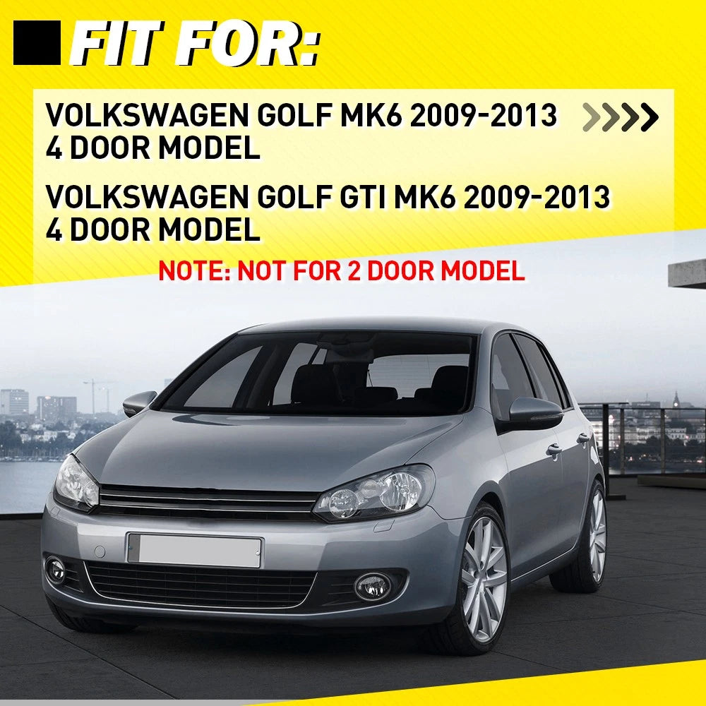 Set of 4 Side Inner Door Handle Trim Covers for VW Golf GTI MK6 (2009–2013)