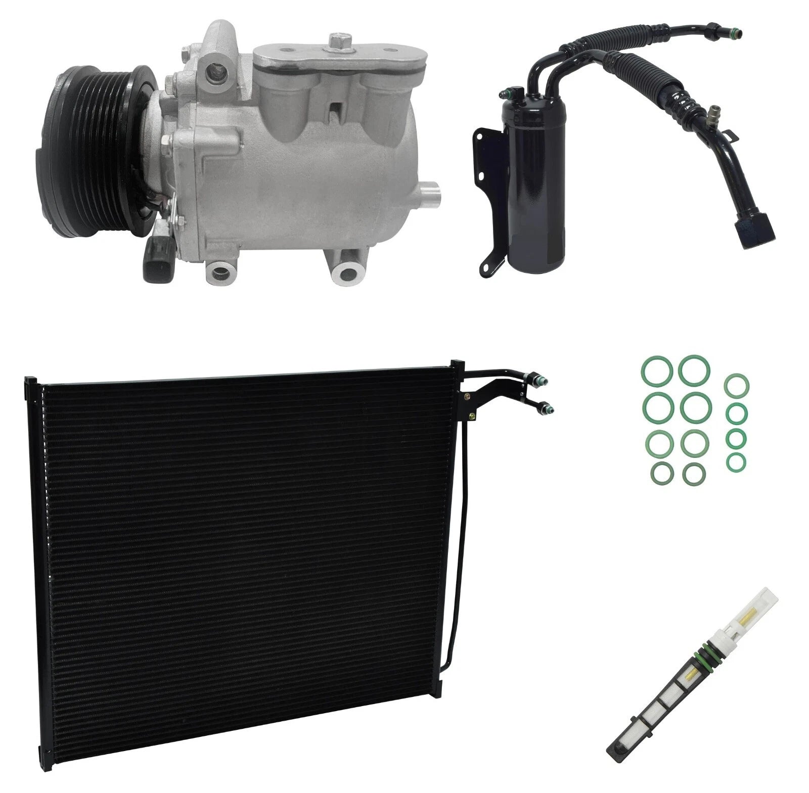 AC Compressor Kit With Condenser for Ford Econoline E-450 (2002–2002)