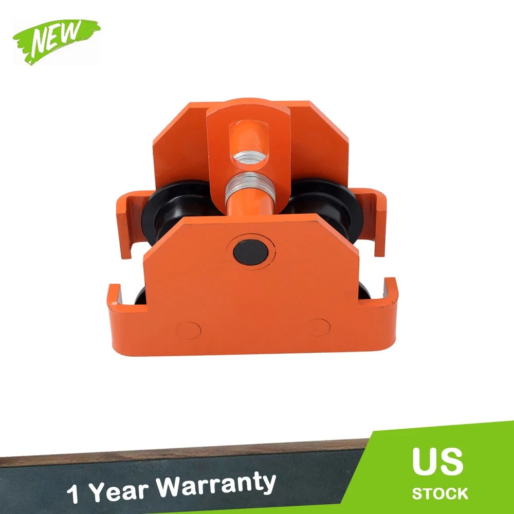 Alloy Steel Push Beam Trolley for Adjustable Dual Wheels (120-195mm)