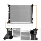 Aluminum Core Cooling Radiator for Kia Soul 1.6L (2010–2011) DPI-13135