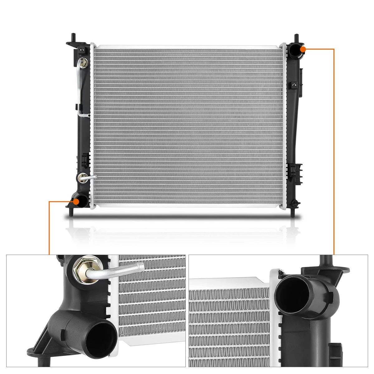 Aluminum Core Cooling Radiator for Kia Soul 1.6L (2010–2011) DPI-13135
