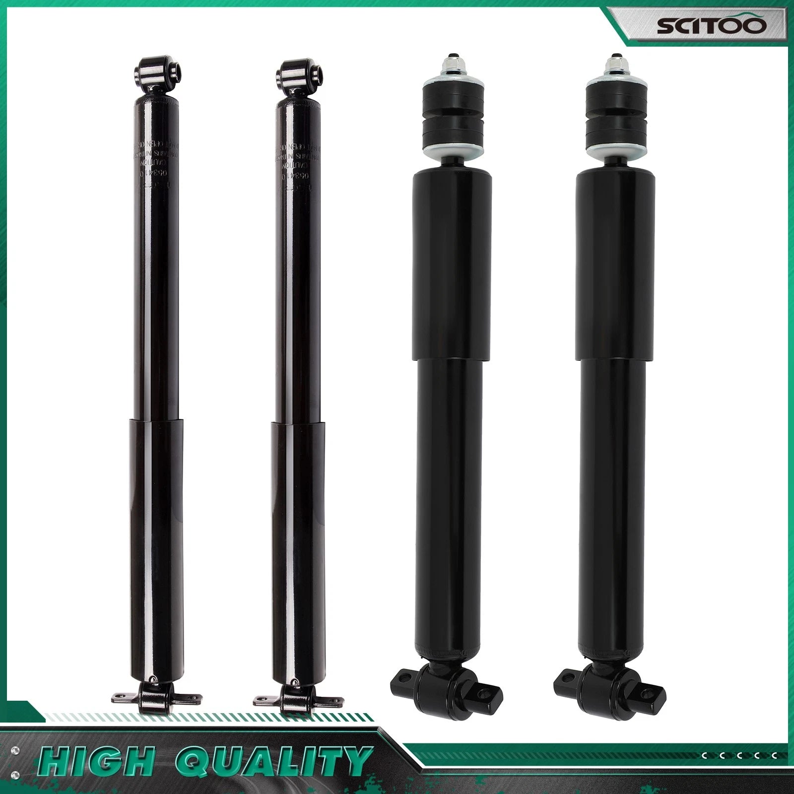 Set of 2 Front Rear Shock Absorbers for GMC Savana Chevy Express 2500 3500 (2003–2015)