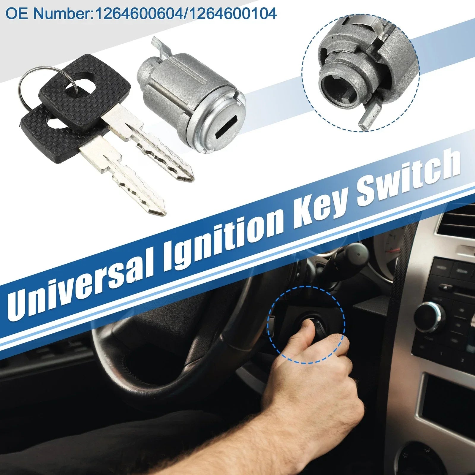 Ignition Key Switch Starter Set for Mercedes-Benz E 320 (1997-2002)