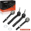 Set of 4 Front Inner Outer Tie Rod Ends for Ford Ranger (2019–2020)
