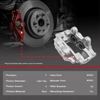 2X Front Brake Calipers Kit for Nissan 370Z Infiniti G37 M56 Q50 Q70