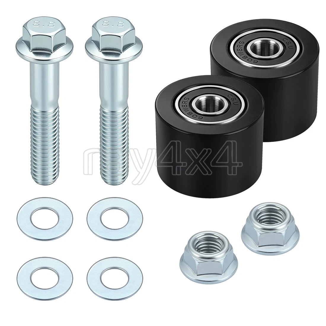 Set of 2 Upper Lower Chain Rollers for Honda ATC250R ATC250SX CR125R CR250R (1986–1989)