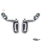 Chrome 5" Long Foot Peg Kit for Honda Shadow VT600 (1988–1990)