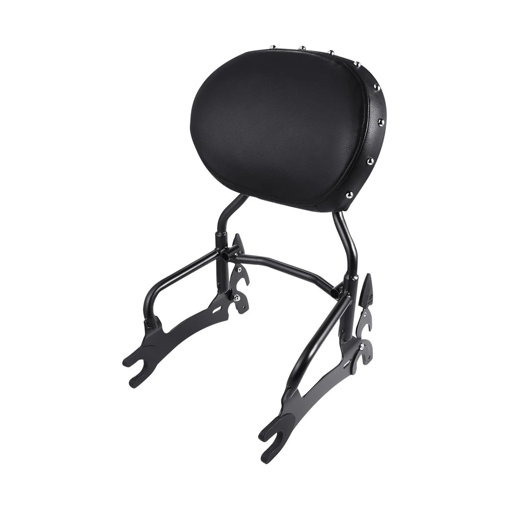Black 12" Backrest Sissy Bar Spools for Indian Springfield Dark Horse (2014–2022)