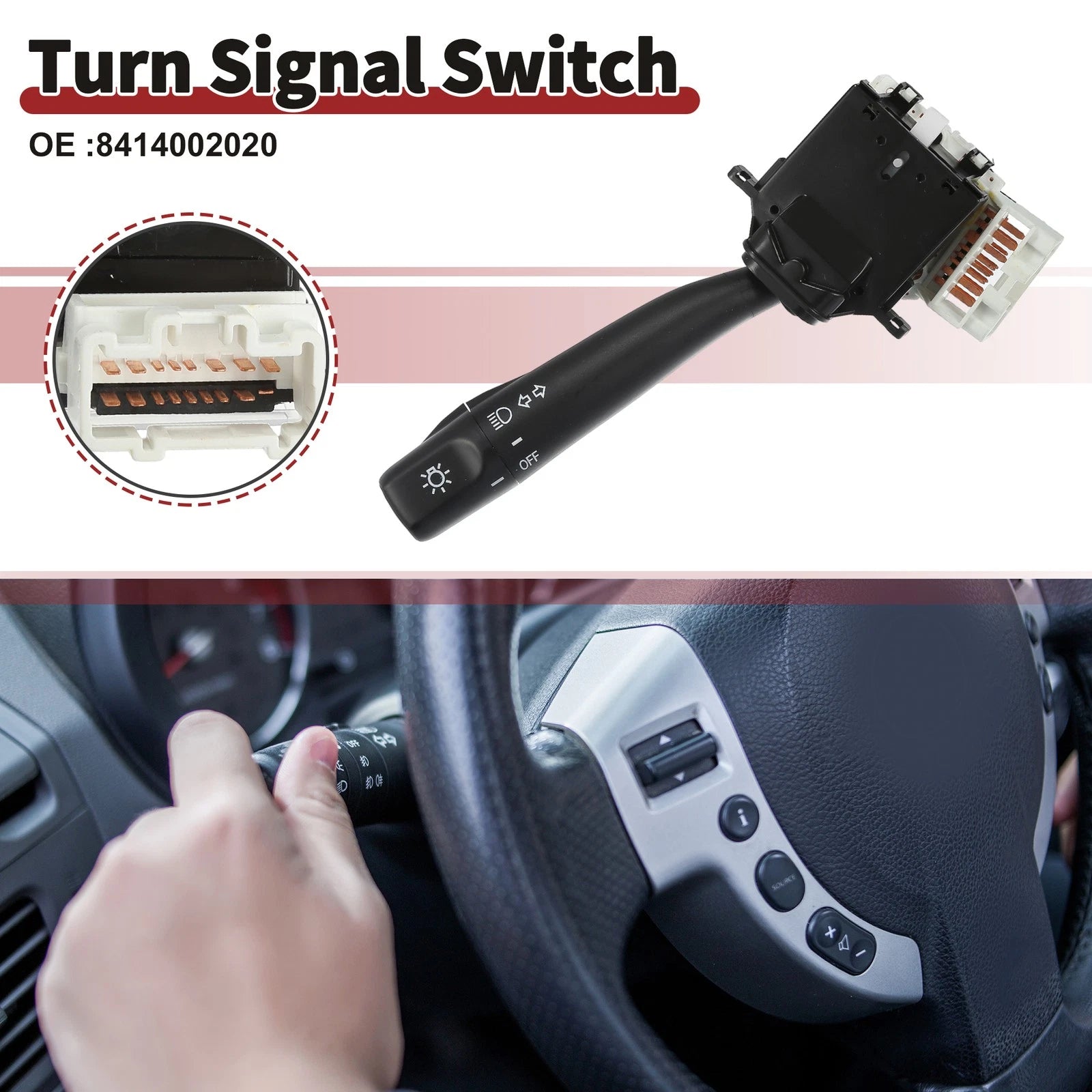 Turn Signal Switch for Toyota Corolla (1998–2000) No. 8414002020