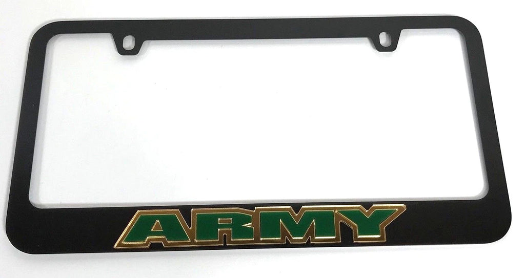 License Plate Frame Premium Black for US Army Vehicle (Universal Fit) (2010–2026)