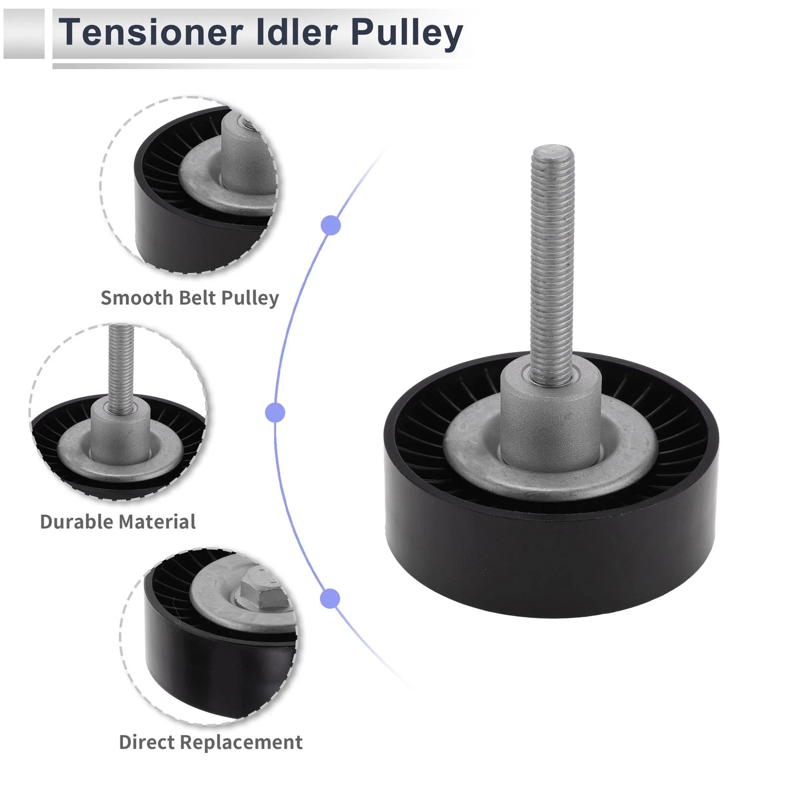 Drive Belt Idler Pulley for Audi A1 (No. 6QD145276B) (2011–2018)