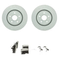 Bosch Front Rotors & Blue Ceramic Disc Brake Pad Kit for Cherokee Durango