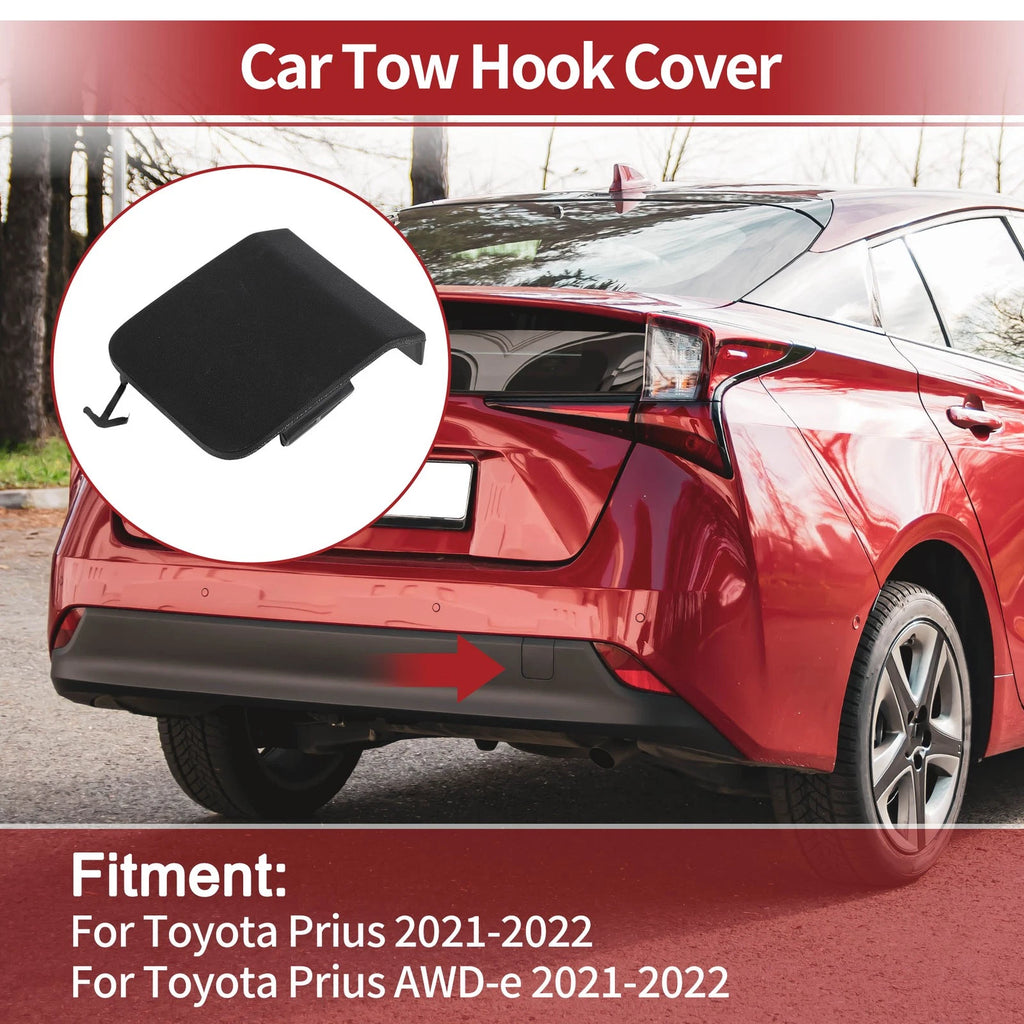 Rear Tow Hook Cover Cap for Toyota Prius (2021–2022) No. 5216947070 Black