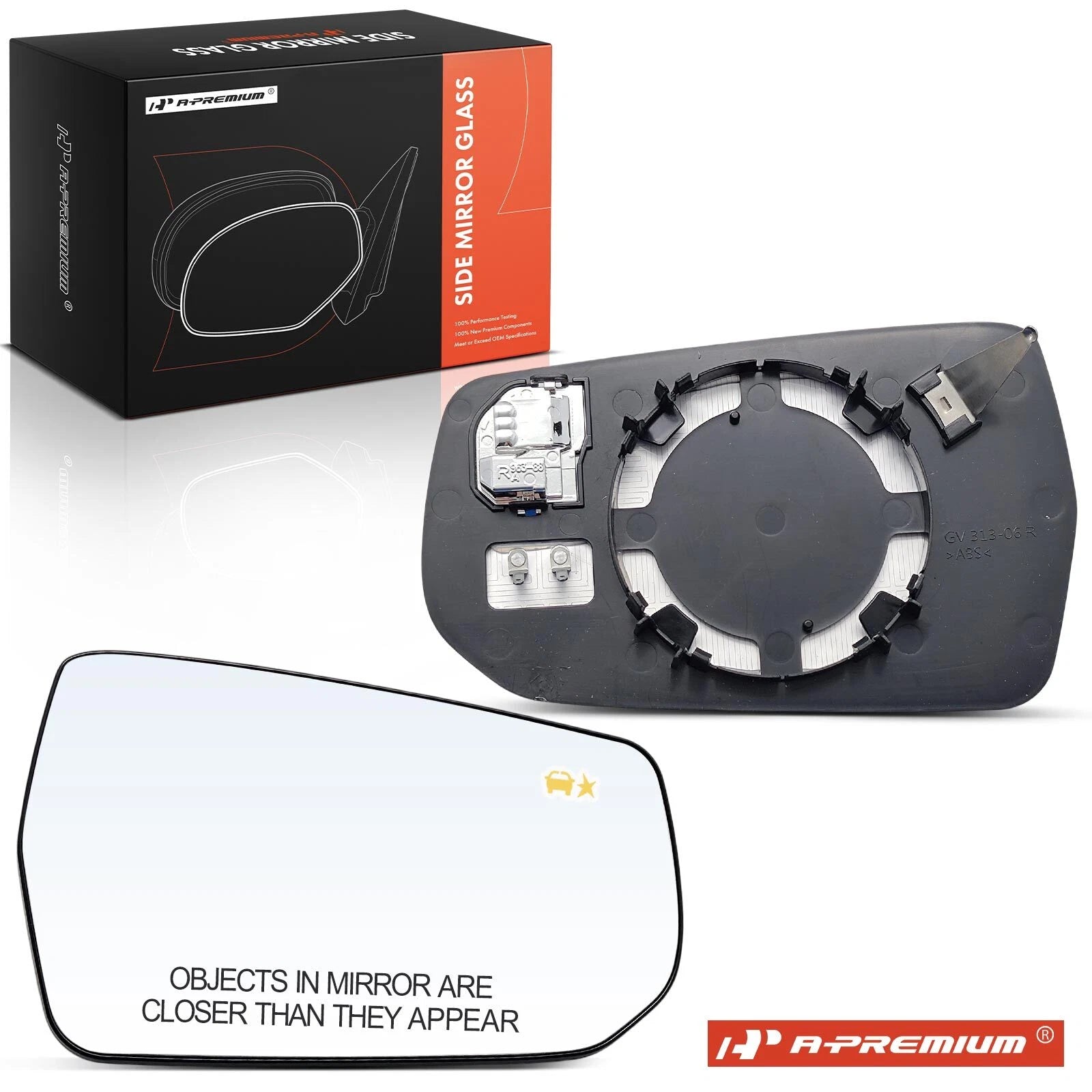 Heated Blind Spot Passenger Power Mirror Glass for Chevy Malibu