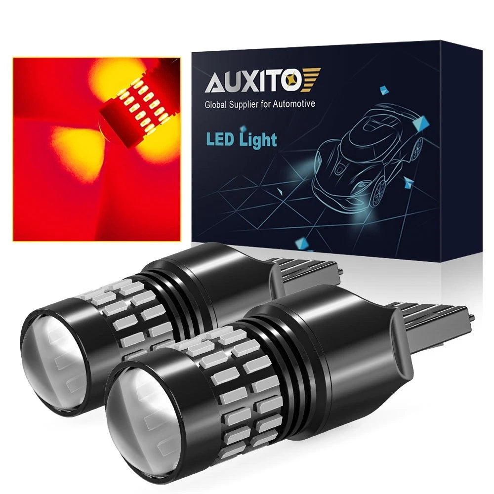 2X 7443 7444 LED Brake Tail Stop Light Bulbs for