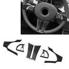 5 x Carbon Fiber Steering Wheel Trim Cover for BMW Z4 (2003-2008)