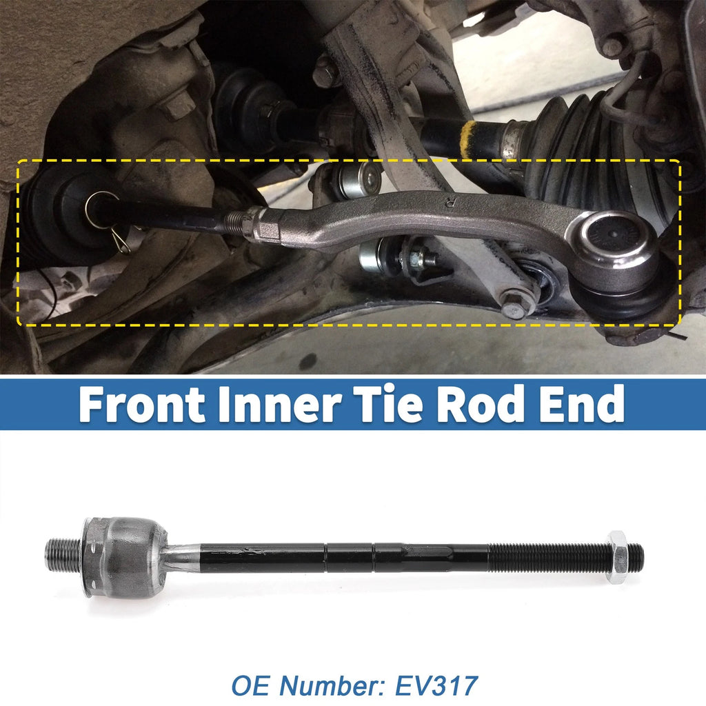 2X Front Inner Tie Rod End Links for Ford Explorer Ranger (1998–2004) EV317