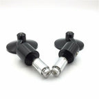 CNC Black Round Bar End Mirrors 1" 25mm for Motorcycle