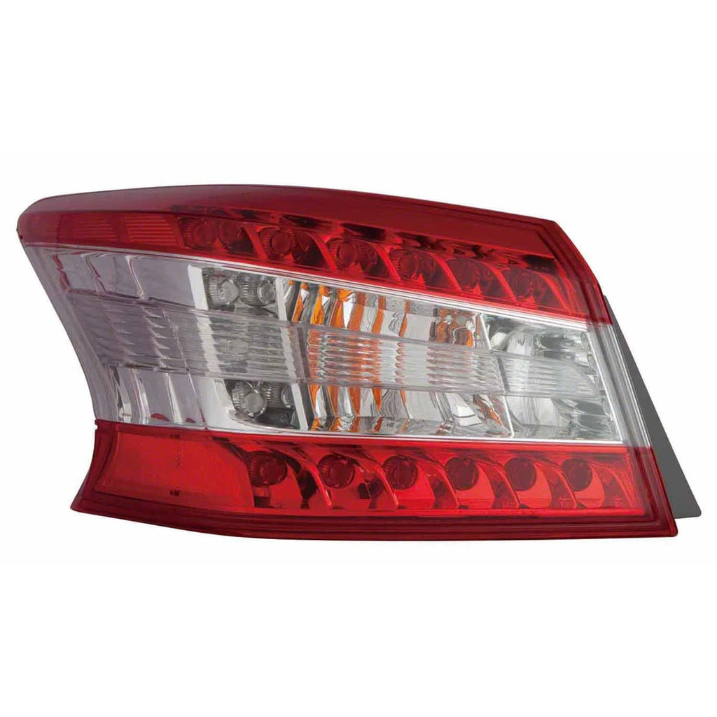 Replacement Passenger Side Outer Tail Light Assembly For 2013-2015 Nissan Sentra