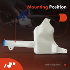 Windshield Washer Reservoir with Cap & Pump for Honda Pilot (2009–2015)